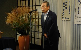 月見例会特別委員長L松岡挨拶